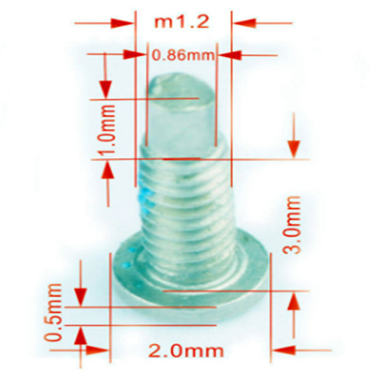 M1.4~M2 csillag ötszög torx fejű vízálló csavar iPhone-hoz M1.4~M2 csillag ötszög torx fejű vízálló csavar iPhone-hoz