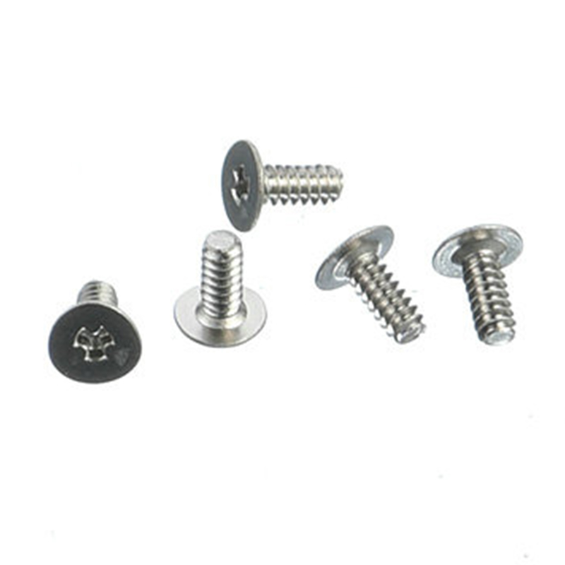 Egyedi M0.8 karton acél lapos fejű Y alakú csavar nikkelezett Egyedi M0.8 karton acél lapos fejű Y alakú csavar nikkelezett