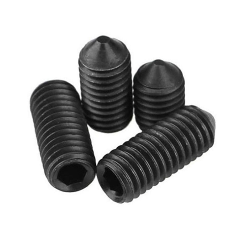 SCM435 fekete m3 din914 kúpos állítócsavar
